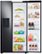 Alt View 3. Samsung - 21.5 Cu. Ft. Side-by-Side Counter-Depth Refrigerator with 21.5" Touchscreen Family Hub - Black Stainless Steel.