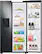 Alt View 3. Samsung - 21.5 Cu. Ft. Side-by-Side Counter-Depth Refrigerator with 21.5" Touchscreen Family Hub - Black Stainless Steel.