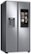 Angle Zoom. Samsung - 21.5 Cu. Ft. Side-by-Side Counter-Depth Refrigerator with 21.5" Touchscreen Family Hub - Stainless steel.