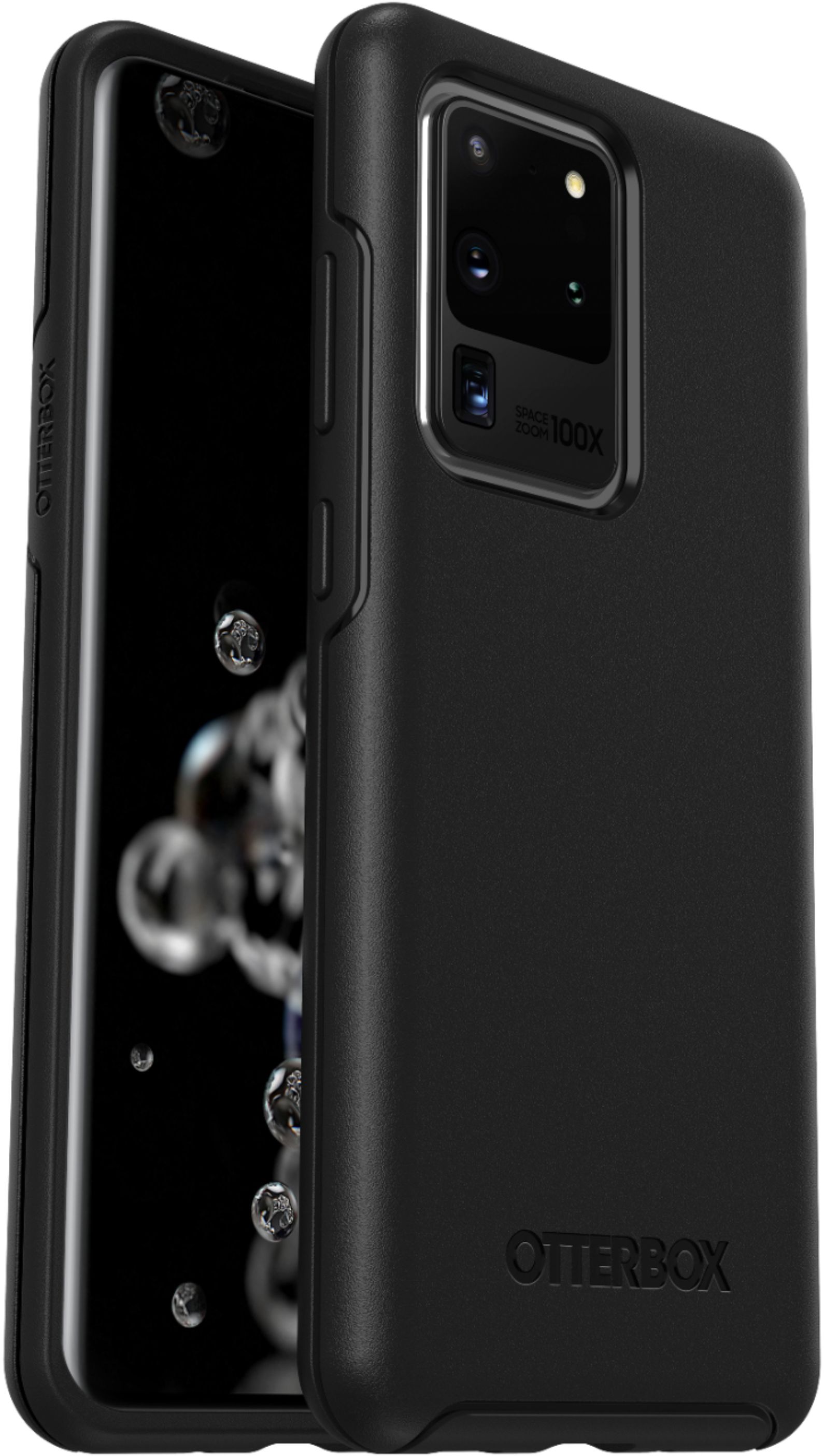 Angle View: OtterBox - Symmetry Series Case for Samsung Galaxy S20 Ultra 5G - Black