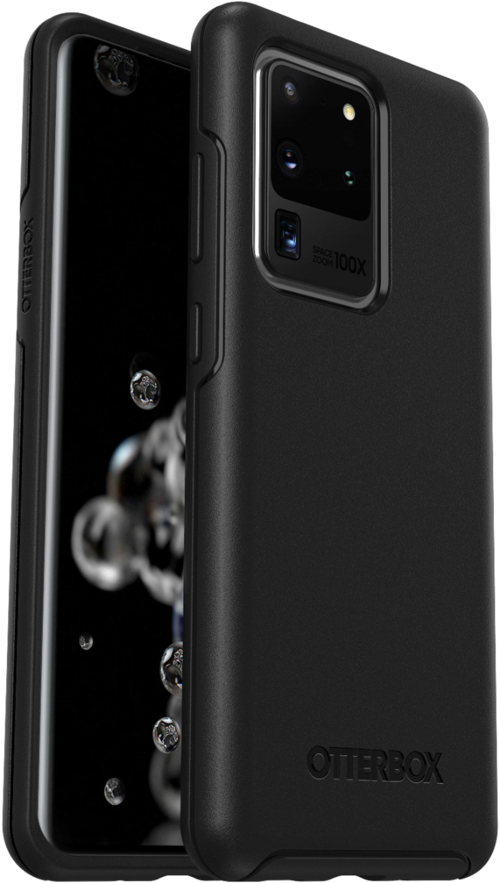 Angle. OtterBox - Symmetry Series Case for Samsung Galaxy S20 Ultra 5G - Black.