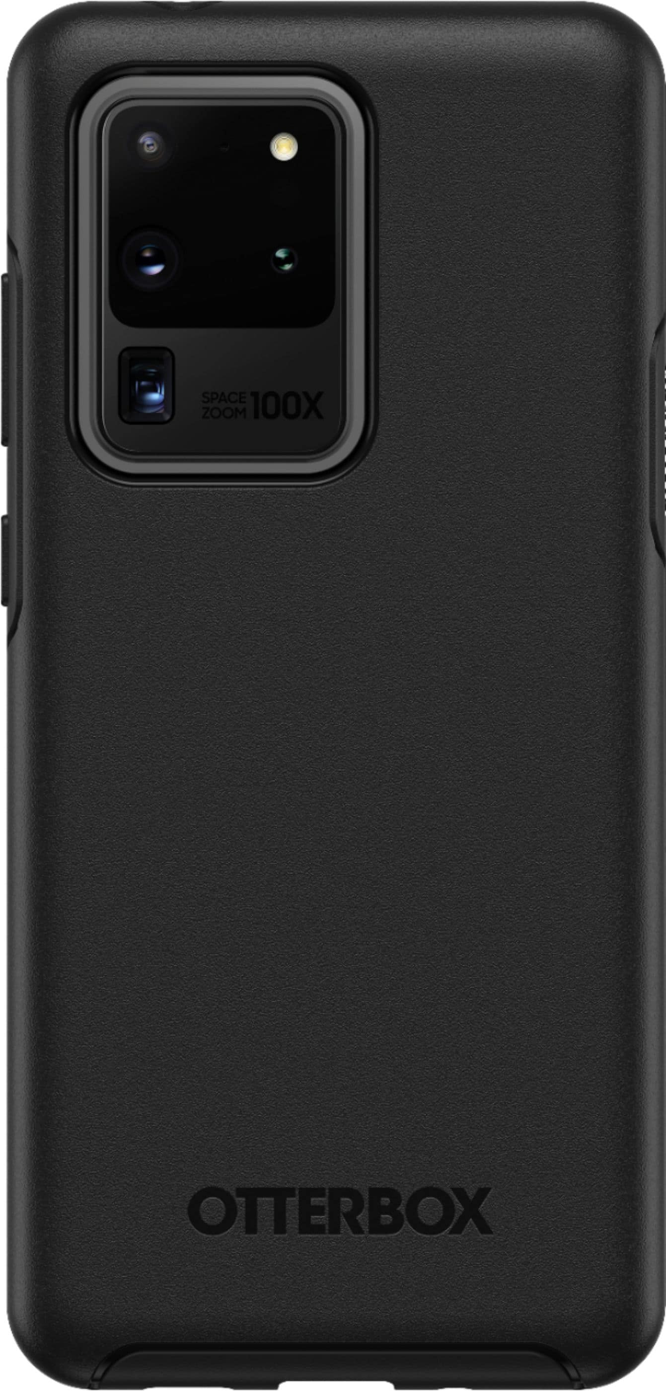 Front. OtterBox - Symmetry Series Case for Samsung Galaxy S20 Ultra 5G - Black.