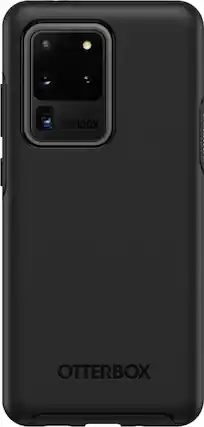 Front. OtterBox - Symmetry Series Case for Samsung Galaxy S20 Ultra 5G - Black.