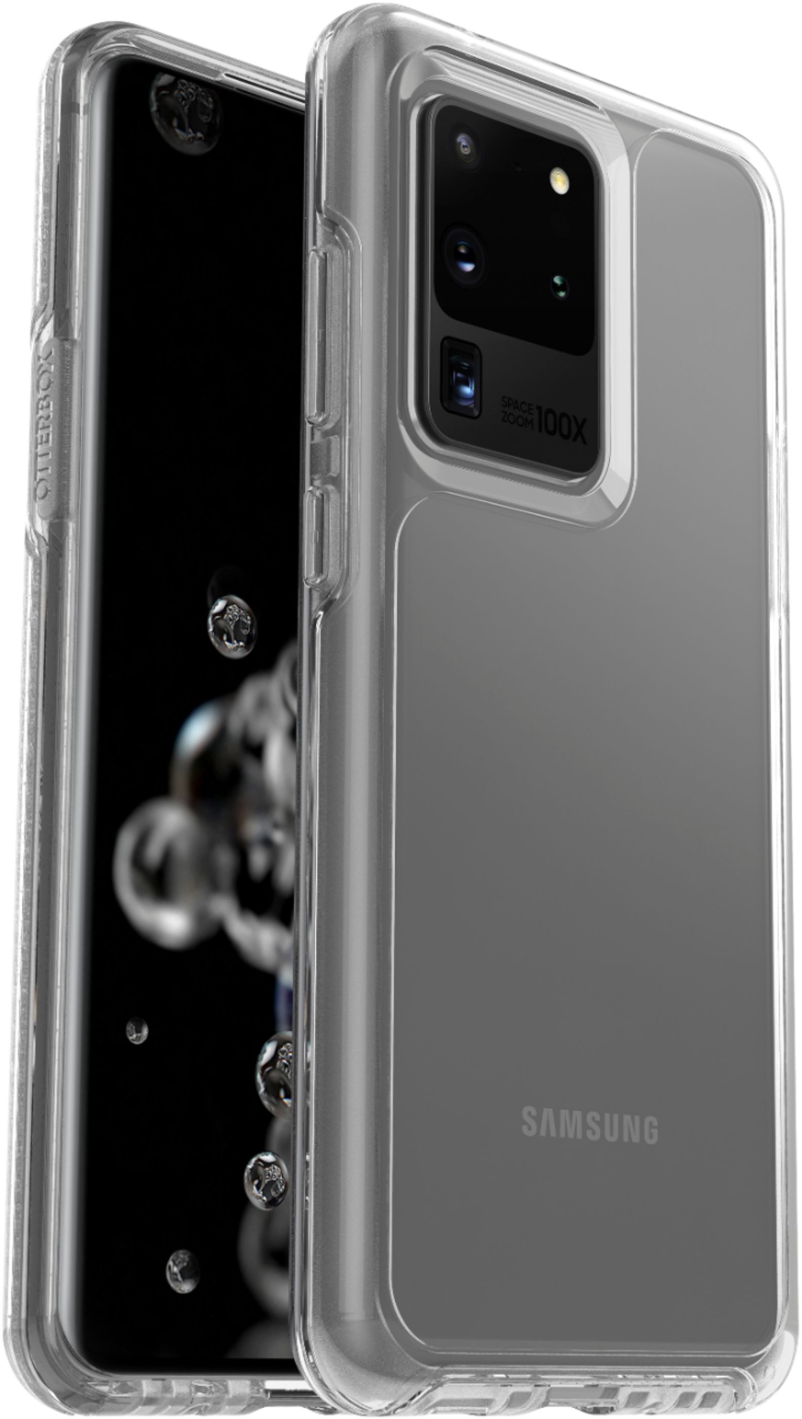 Angle View: OtterBox - Symmetry Series Case for Samsung Galaxy S20 Ultra 5G - Clear