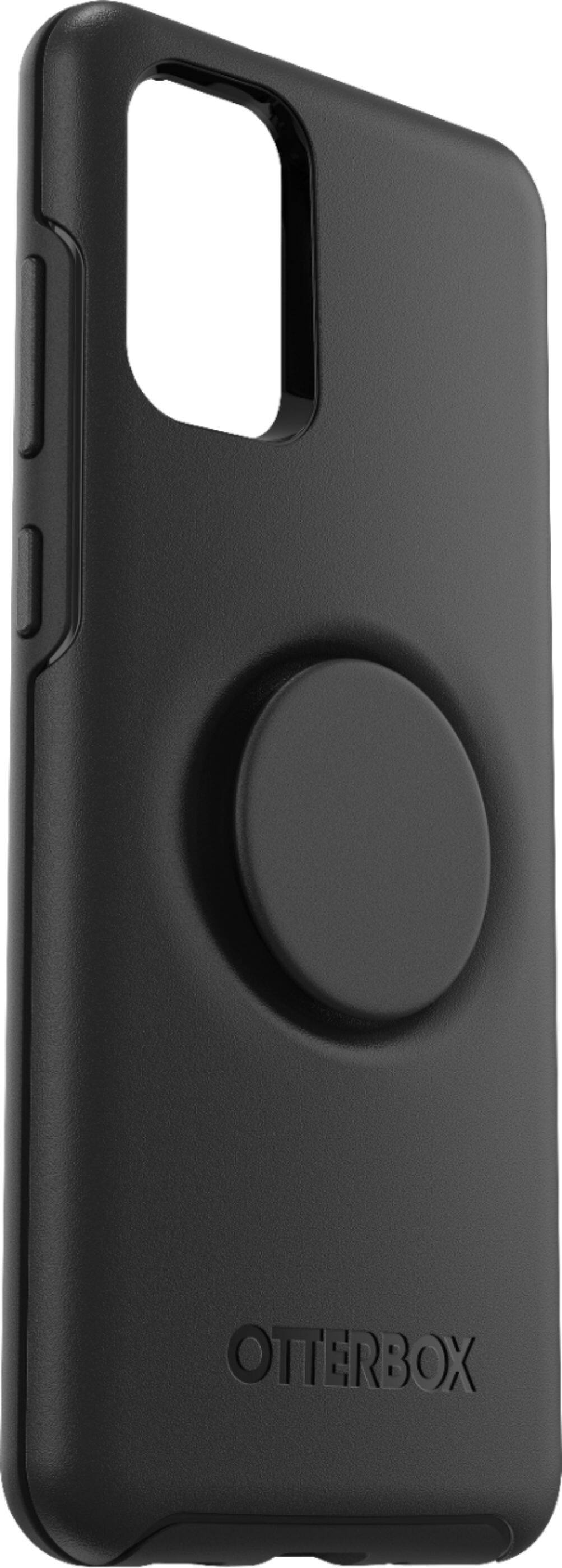 Angle. OtterBox - Otter + Pop Symmetry Series Case for Samsung Galaxy S20+ 5G - Black.