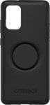 Front. OtterBox - Otter + Pop Symmetry Series Case for Samsung Galaxy S20+ 5G - Black.