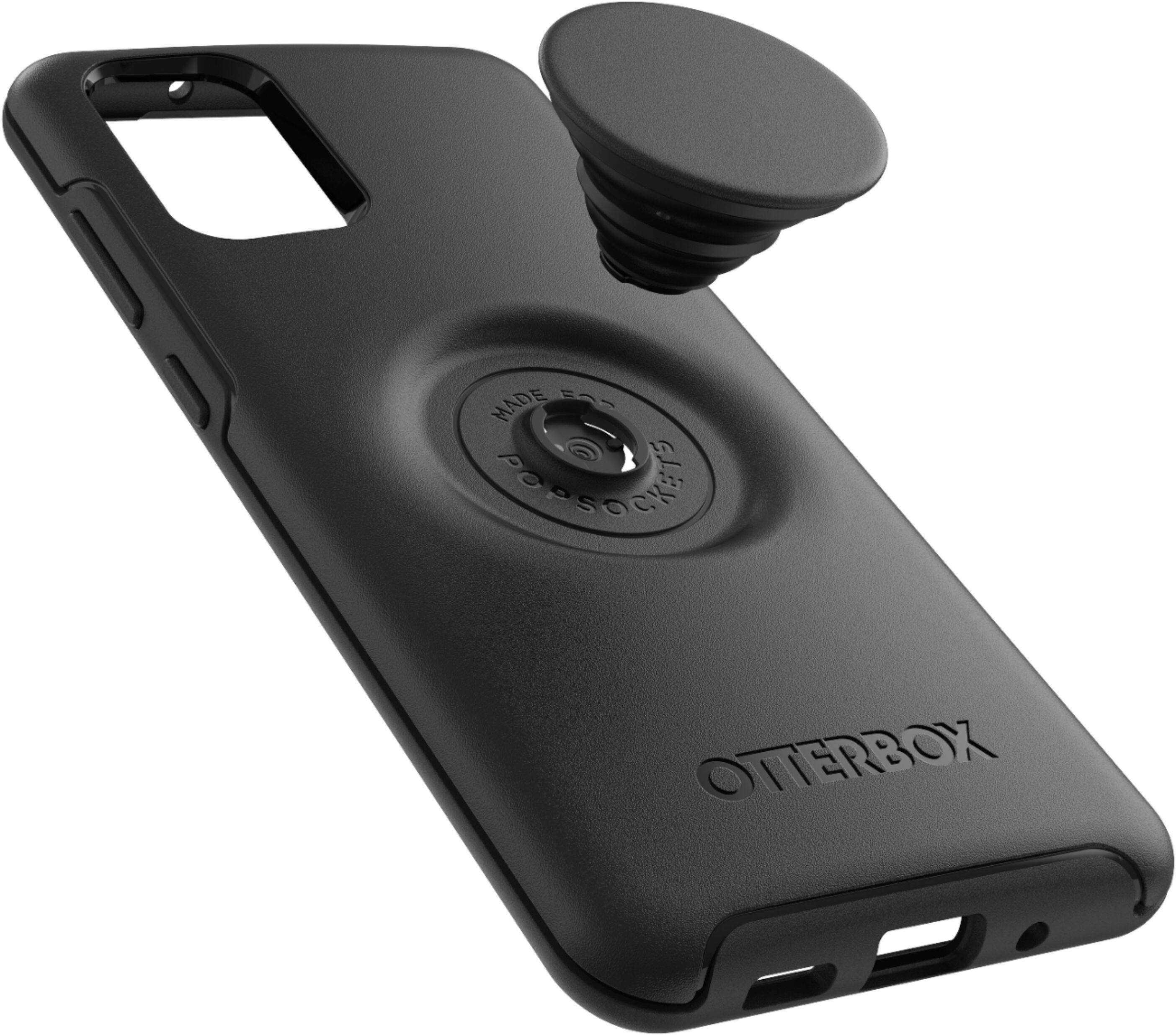 Alt View 11. OtterBox - Otter + Pop Symmetry Series Case for Samsung Galaxy S20+ 5G - Black.