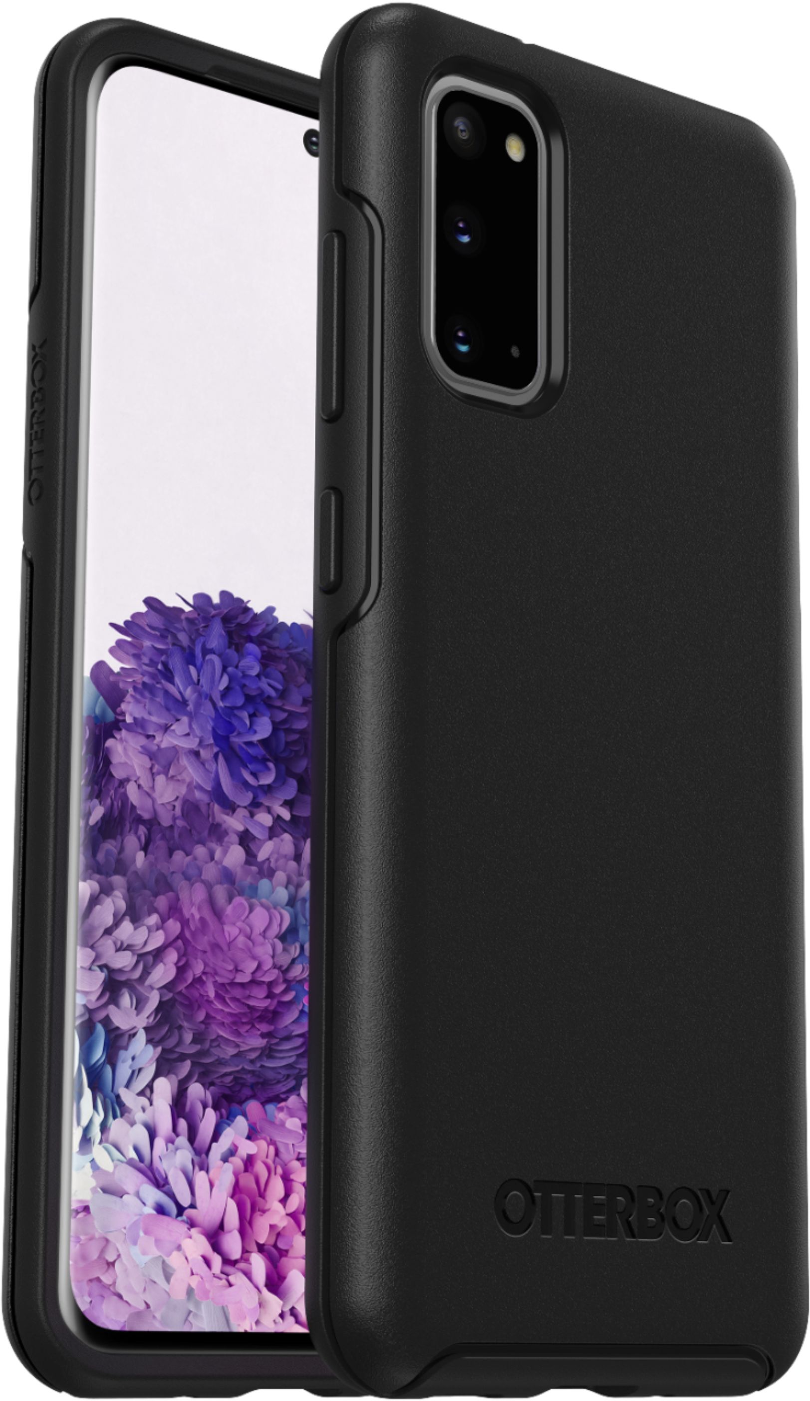 Angle View: OtterBox - Symmetry Series Case for Samsung Galaxy S20 5G - Black