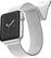 Angle. Raptic - Hybrid Mesh Watch Band for Apple Watch® 38mm, 40mm and Series 7, 41mm - Silver/White.