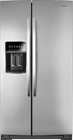 Whirlpool - 22.6 Cu. Ft. Side-by-Side Counter-Depth Refrigerator - Stainless steel - Front_Standard