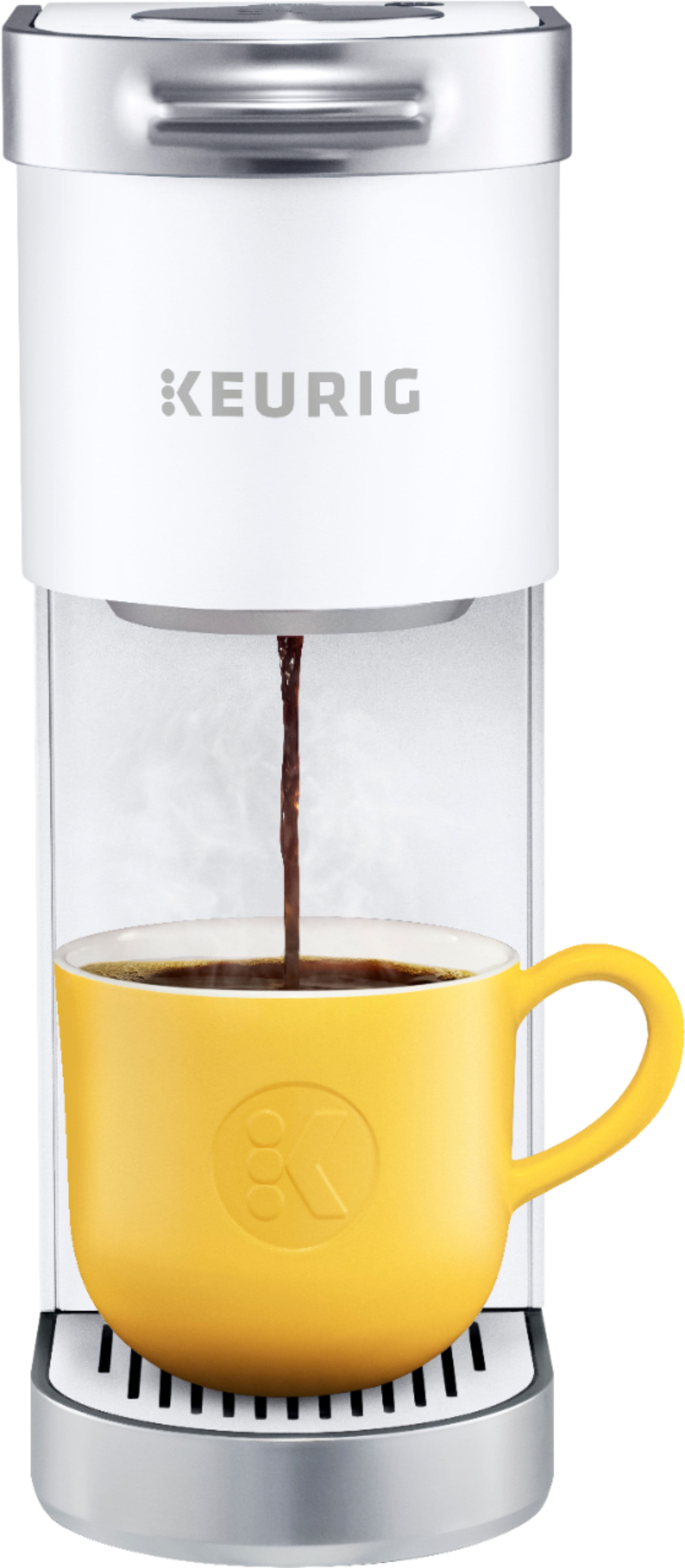 Angle. Keurig - K-Mini Plus Single Serve K-Cup Pod Coffee Maker - Matte White.