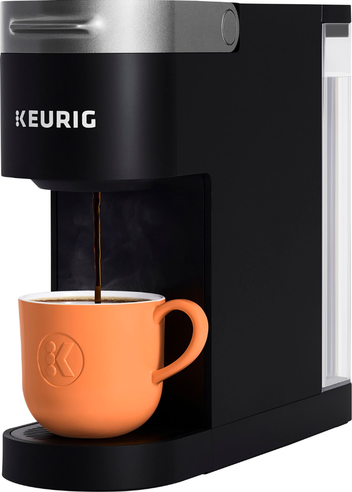 Angle View: Keurig - K-Slim Single-Serve K-Cup Pod Coffee Maker - Black