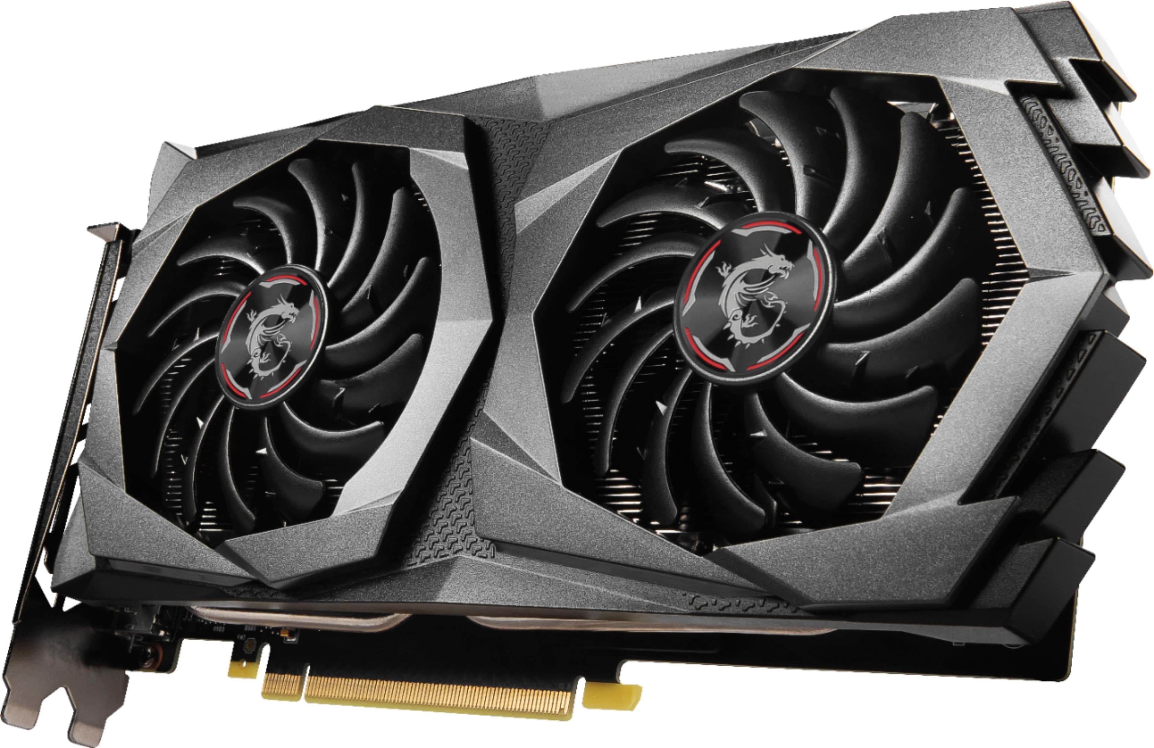 Alt View 12. MSI - NVIDIA GeForce GTX 1650 SUPER 4GB GDDR6 PCI Express 3.0 Graphics Card - Black/Gray.