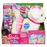Front Zoom. Barbie - Walk and Wag Puppy - White.