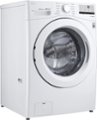 Angle Zoom. LG - 4.5 Cu. Ft. High Efficiency Stackable Front-Load Washer with 6Motion Technology - White.