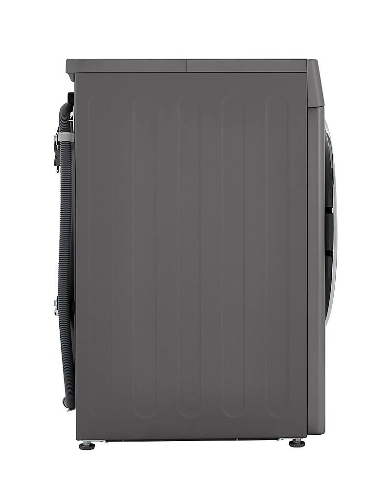 Alt View 2. LG - 2.4 Cu. Ft. High-Efficiency Smart Front Load Washer and Electric Dryer Combo with Steam and Sensor Dry - Graphite Steel.