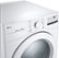 Alt View Zoom 1. LG - 7.4 Cu. Ft. Stackable Electric Dryer with FlowSense™ - White.
