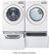 Alt View Zoom 21. LG - 7.4 Cu. Ft. Stackable Electric Dryer with FlowSense™ - White.