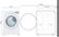 Left. LG - 7.4 Cu. Ft. Stackable Electric Dryer with FlowSense - White.