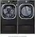 Alt View 35. LG - 5.0 Cu. Ft. High-Efficiency Stackable Smart Front Load Washer with Steam and Built-In Intelligence - Black Steel.