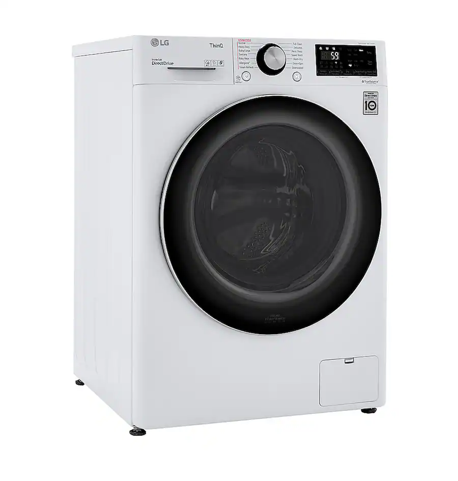 LG 2.4 Cu. Ft. High Efficiency Smart Front Load Washer and Electric ...