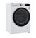 Angle. LG - 2.4 Cu. Ft. High-Efficiency Smart Front Load Washer and Electric Dryer Combo with Steam and Sensor Dry - White.