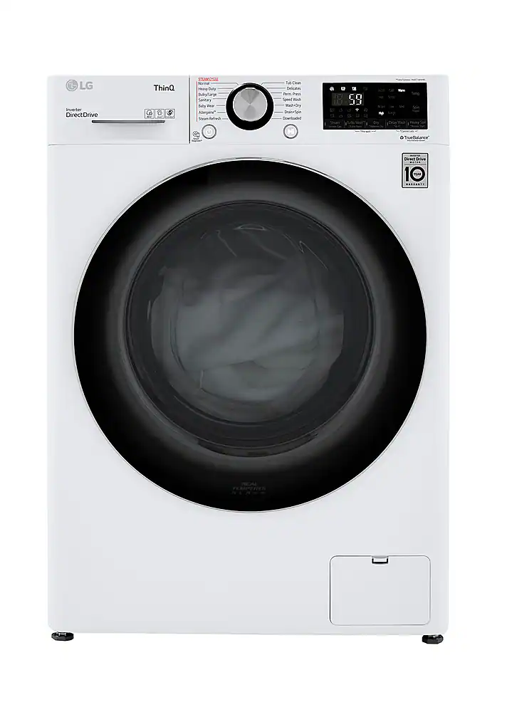 LG 2.4 Cu. Ft. High Efficiency Smart Front Load Washer and Electric ...