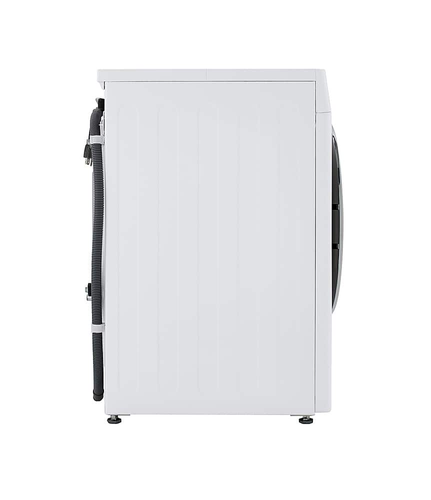 Alt View 2. LG - 2.4 Cu. Ft. High-Efficiency Smart Front Load Washer and Electric Dryer Combo with Steam and Sensor Dry - White.