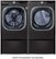 Alt View Zoom 35. LG - 7.4 Cu. Ft. Stackable Smart Electric Dryer with Steam and Built  In Intelligence - Black steel.