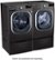 Alt View Zoom 36. LG - 7.4 Cu. Ft. Stackable Smart Electric Dryer with Steam and Built  In Intelligence - Black steel.