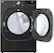 Alt View 3. LG - 7.4 Cu. Ft. Stackable Smart Electric Dryer with Steam and Built-In Intelligence - Black Steel.
