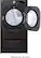 Alt View 16. LG - 7.4 Cu. Ft. Stackable Smart Gas Dryer with Steam and Built-In Intelligence - Black Steel.