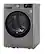 Angle. LG - 4.2 Cu. Ft. Stackable Smart Electric Dryer with Dual Inverter HeatPump - Graphite Steel.