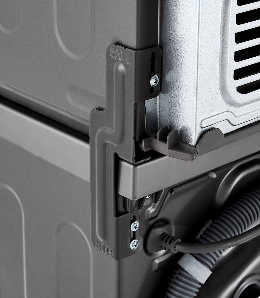 Alt View 28. LG - 4.2 Cu. Ft. Stackable Smart Electric Dryer with Dual Inverter HeatPump - Graphite Steel.