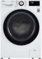 Front Zoom. LG - 2.4 cu ft Compact Front Load Washer with Built-In Intelligence - White.
