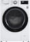 LG - 2.4 Cu. Ft. High-Efficiency Stackable Smart Front Load Washer with Steam and Built-In Intelligence - White