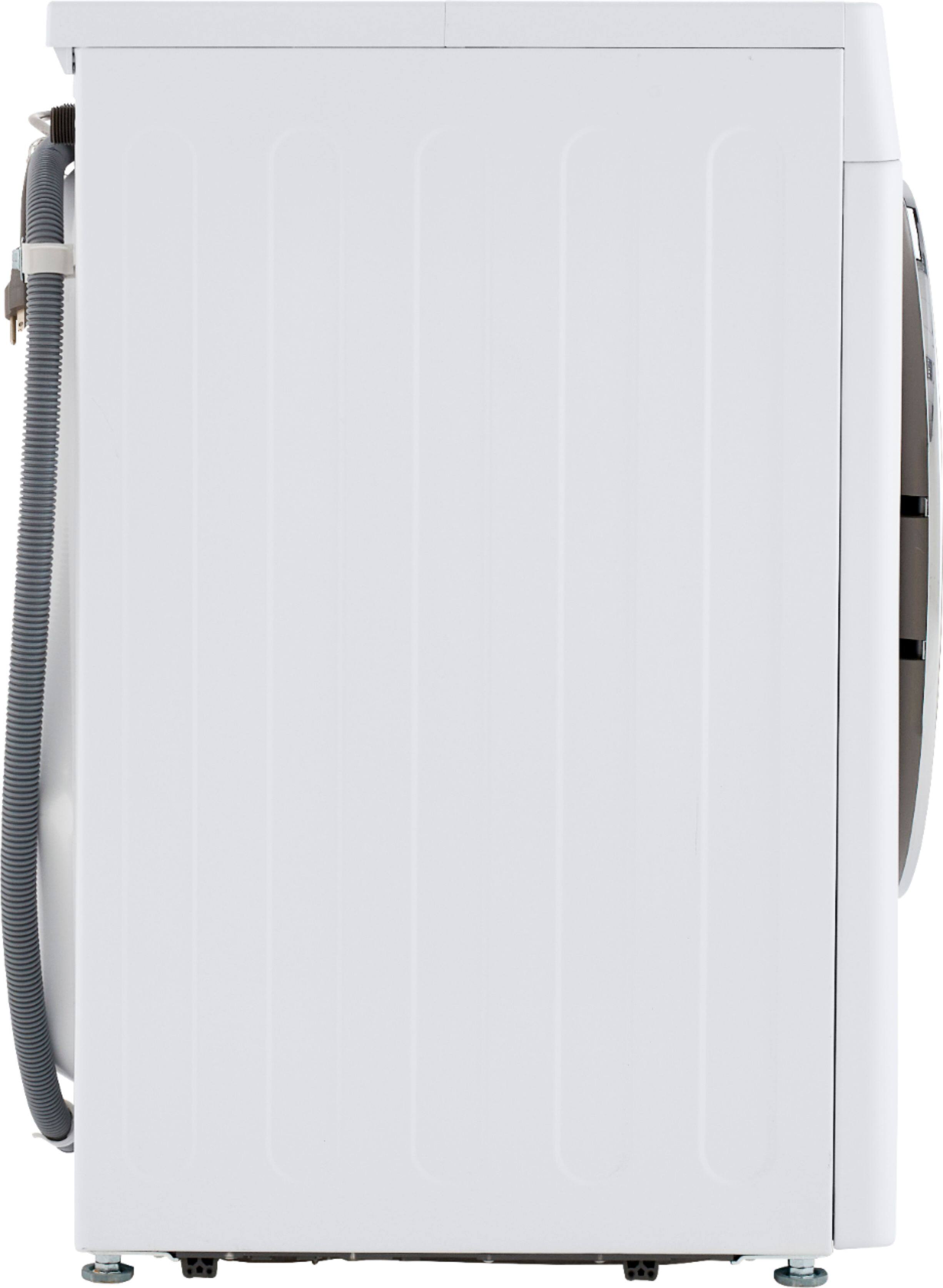 Alt View 25. LG - 2.4 Cu. Ft. High-Efficiency Stackable Smart Front Load Washer with Steam and Built-In Intelligence - White.