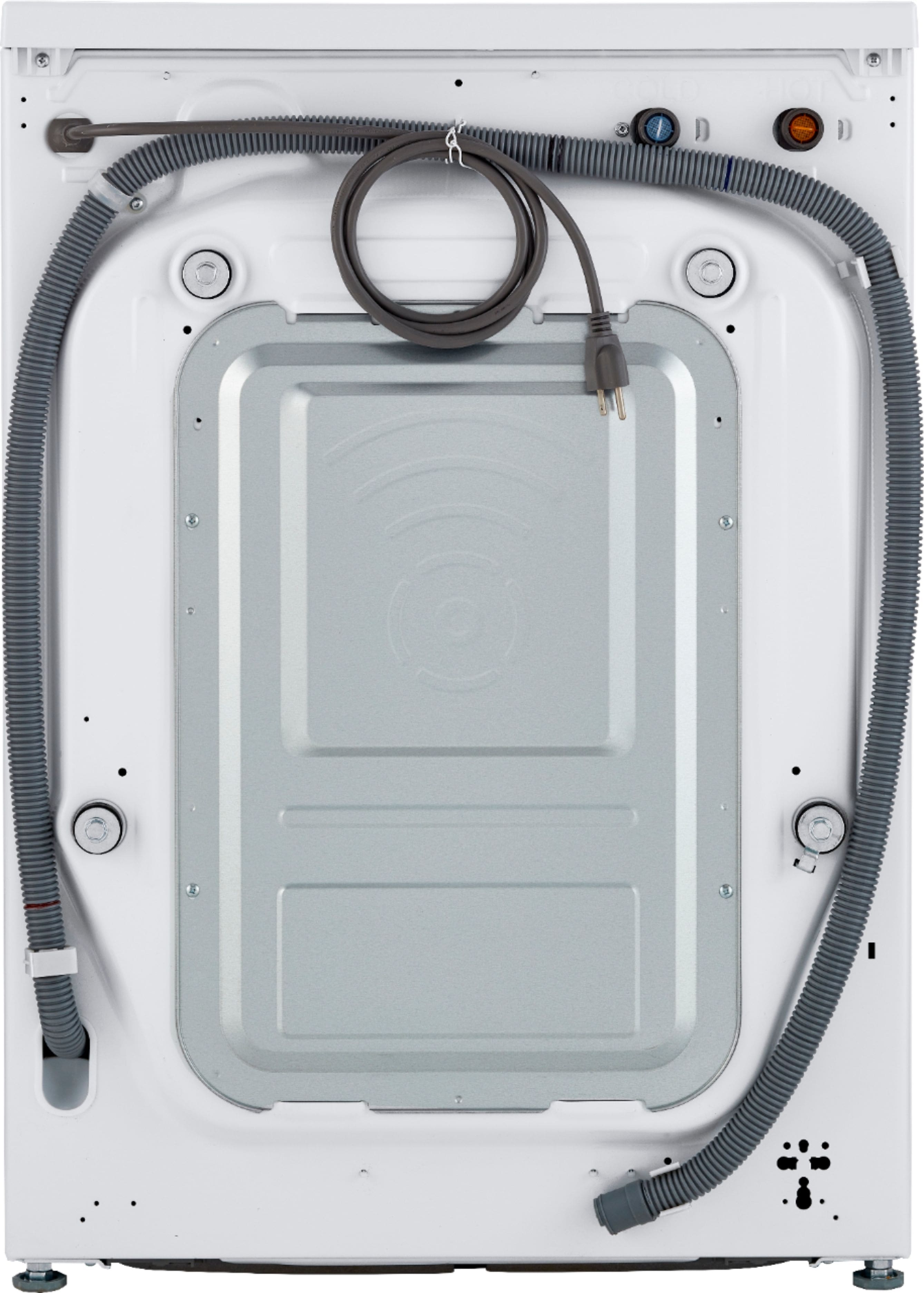 Alt View 33. LG - 2.4 Cu. Ft. High-Efficiency Stackable Smart Front Load Washer with Steam and Built-In Intelligence - White.