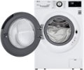 Left Zoom. LG - 2.4 cu ft Compact Front Load Washer with Built-In Intelligence - White.