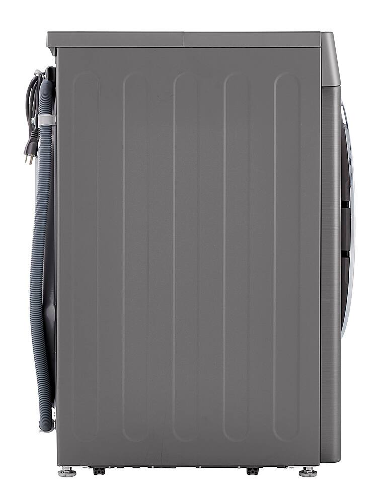 Alt View 12. LG - 2.4 Cu. Ft. High-Efficiency Stackable Smart Front Load Washer with Steam and Built-In Intelligence - Graphite Steel.