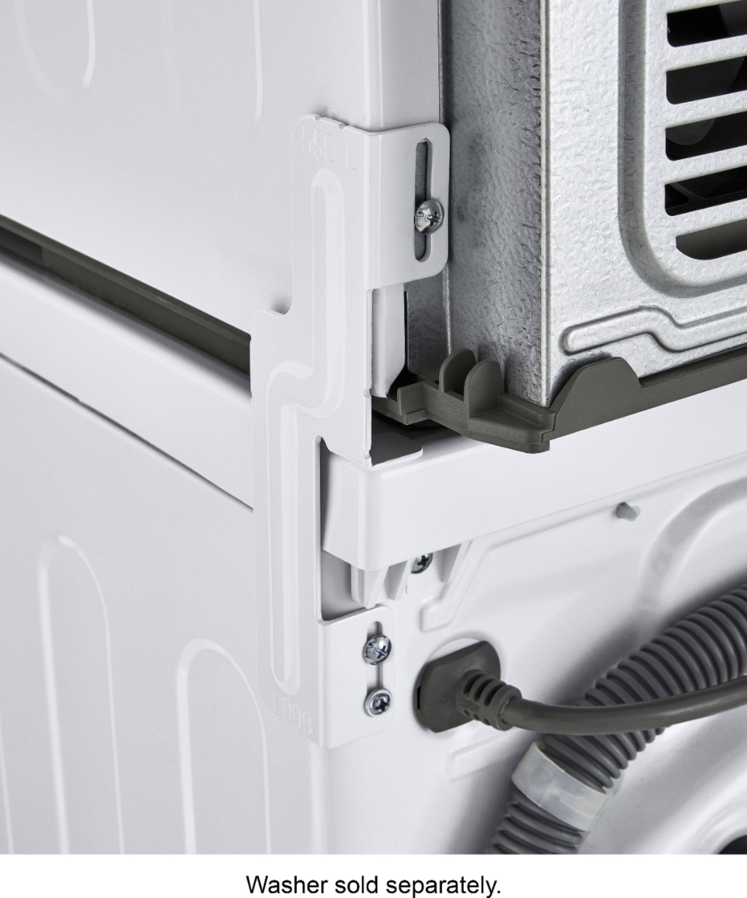 Alt View 26. LG - 4.2 Cu. Ft. Stackable Smart Electric Dryer with Dual Inverter HeatPump - White.