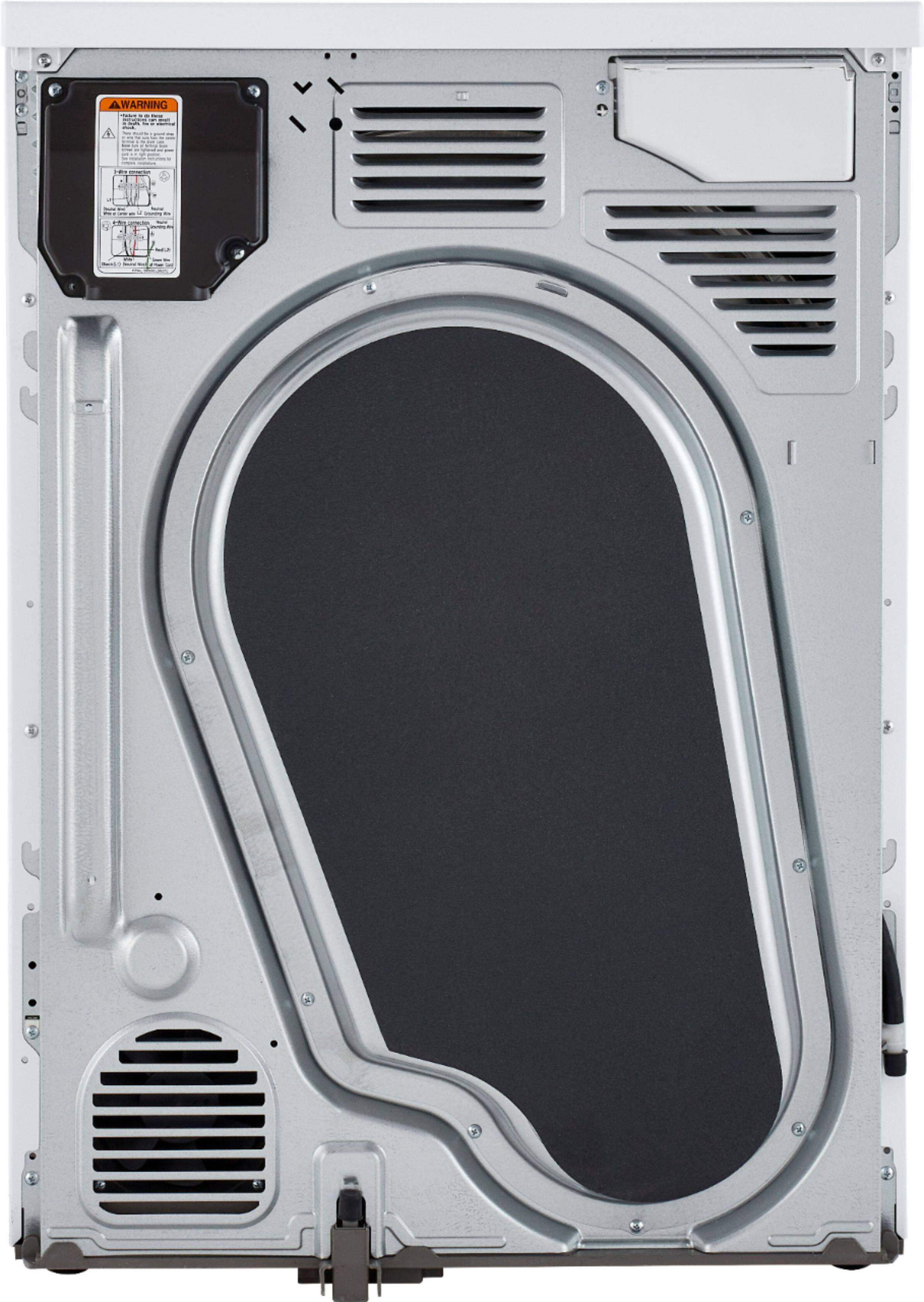 Alt View 30. LG - 4.2 Cu. Ft. Stackable Smart Electric Dryer with Dual Inverter HeatPump - White.