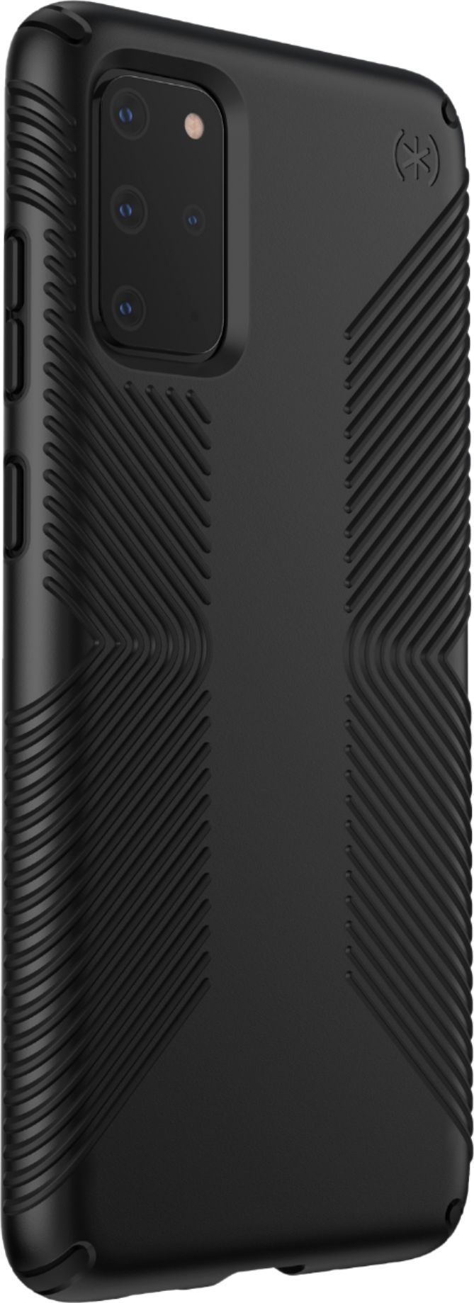 Angle View: Speck - Presidio Grip Case for Samsung Galaxy S20+ 5G - Black/Black