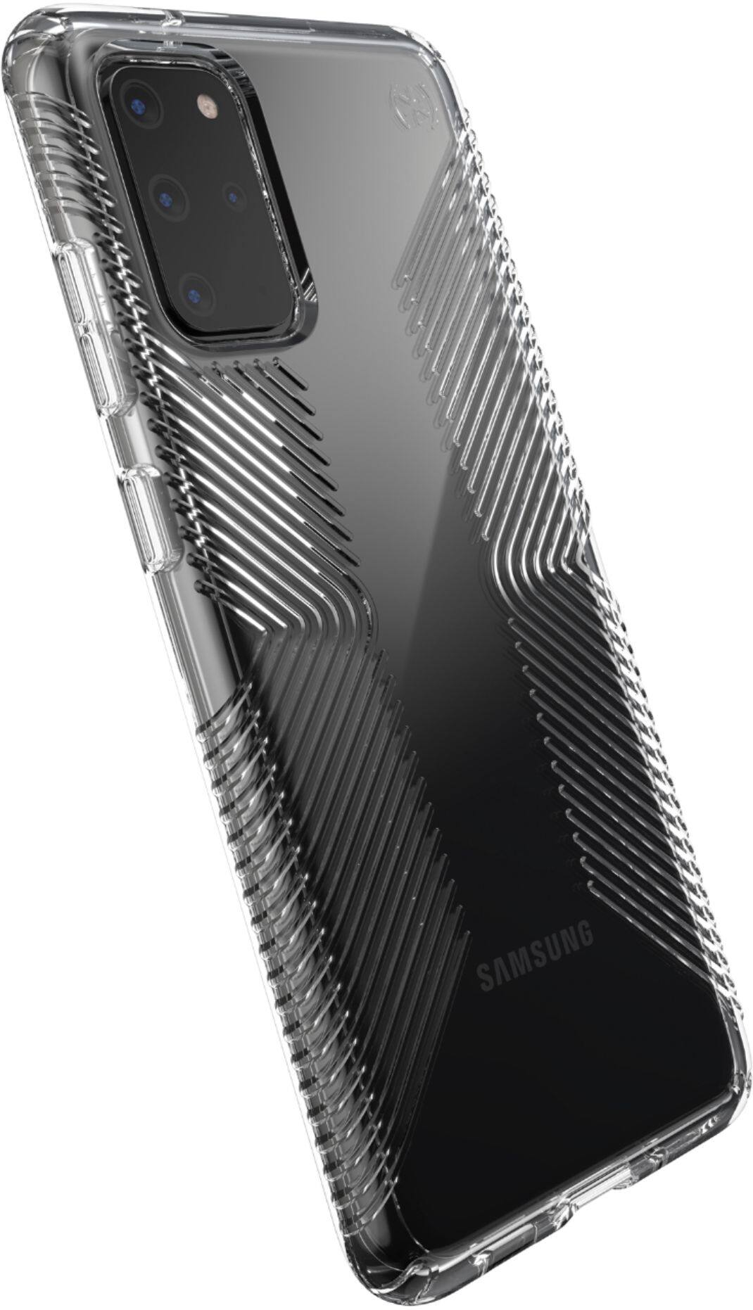 Alt View 12. Speck - Presidio Perfect Clear + Grip Case for Samsung Galaxy S20+ 5G - Clear.