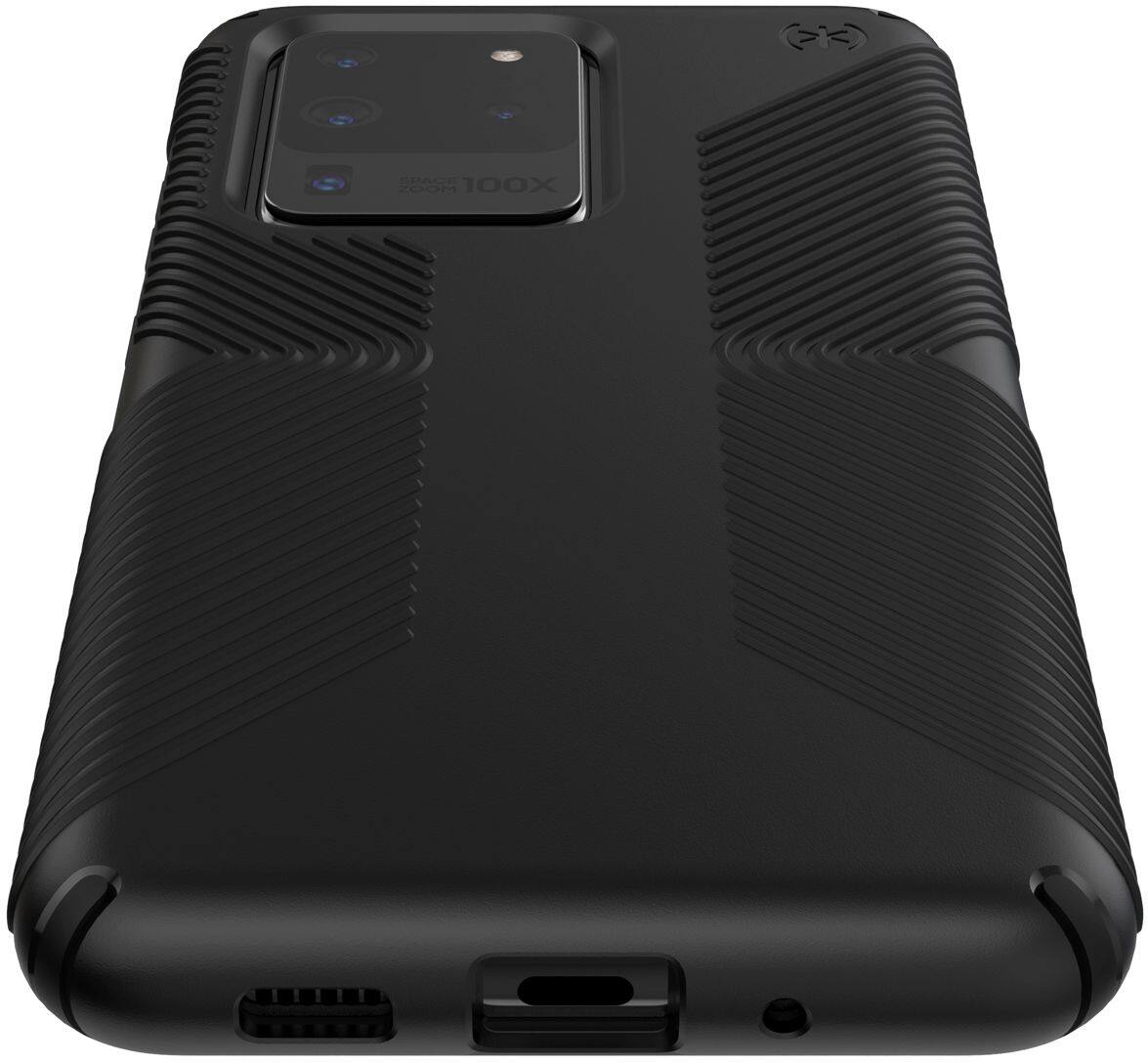 Alt View 11. Speck - Presidio Grip Case for Samsung Galaxy S20 Ultra 5G - Black/Black.