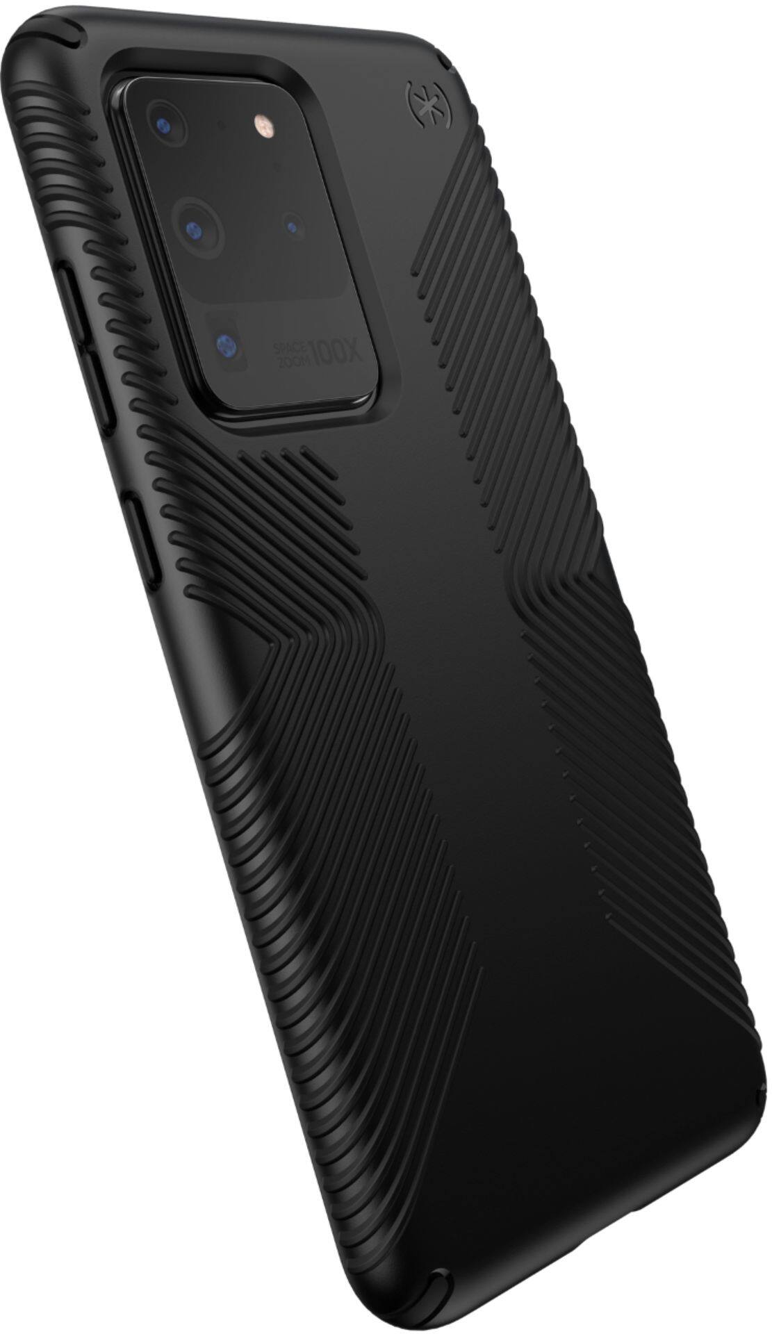 Alt View 13. Speck - Presidio Grip Case for Samsung Galaxy S20 Ultra 5G - Black/Black.