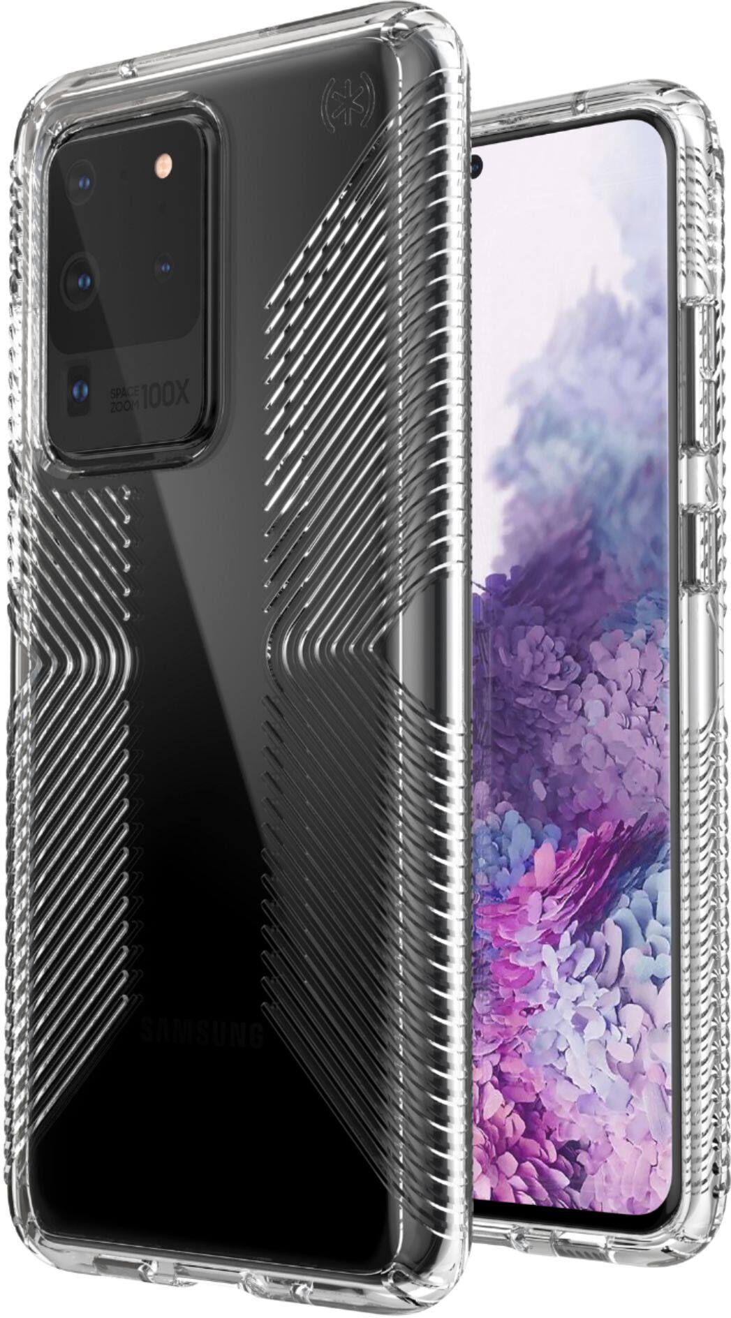 Alt View 11. Speck - Presidio Perfect Clear + Grip Case for Samsung Galaxy S20 Ultra 5G - Clear.