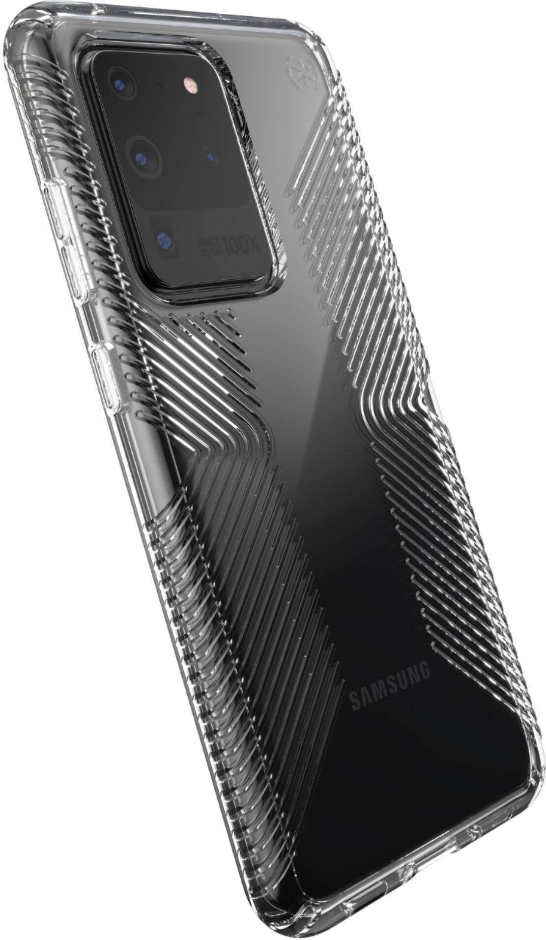 Alt View 12. Speck - Presidio Perfect Clear + Grip Case for Samsung Galaxy S20 Ultra 5G - Clear.