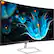 Angle. Philips - E-line 32" LCD Curved FHD FreeSync Monitor - Gloss Silver/Black Glossy.