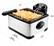 Left. Chefman - Chefman XL 4.5 Liter Deep Fryer w/ Basket Strainer - Stainless Steel.